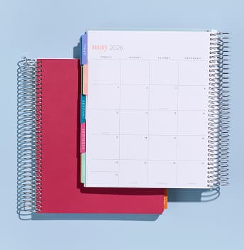 Vegan Leather Monthly Planner. Click to shop now.